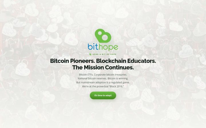Screenshot of bithope.org