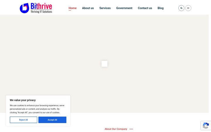 Screenshot of bithrive.com