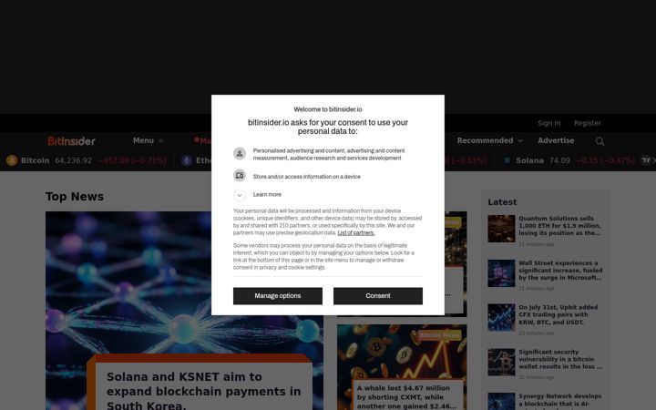 Screenshot of bitinsider.io