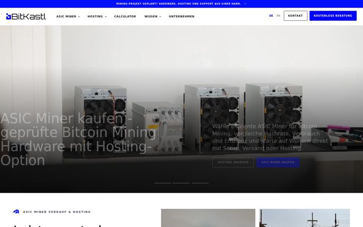 Screenshot of bitkastl.de