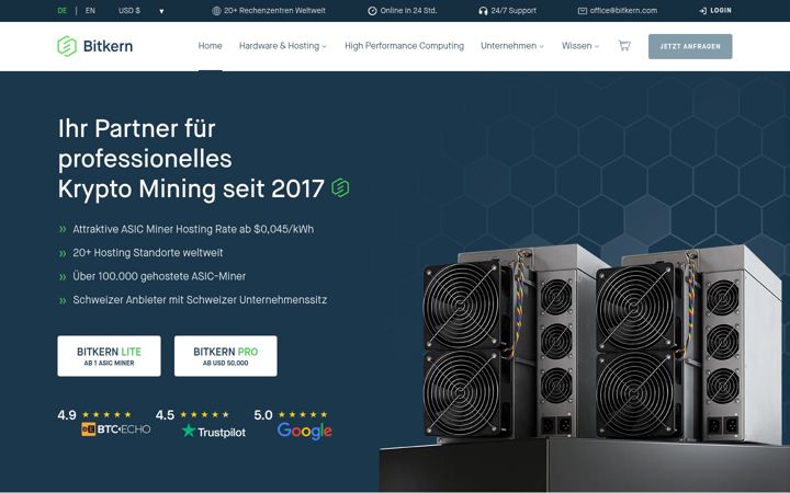 Screenshot of bitkern.at