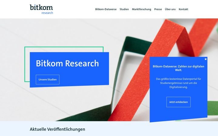 Screenshot of bitkom-research.de