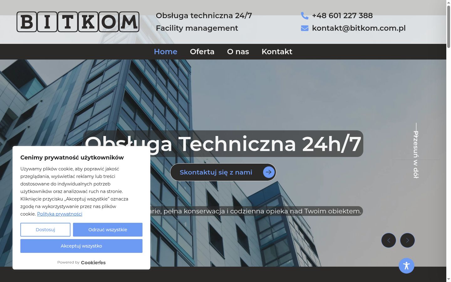 Screenshot tal-banner tal-kunsens muri qabel kwalunkwe interazzjoni