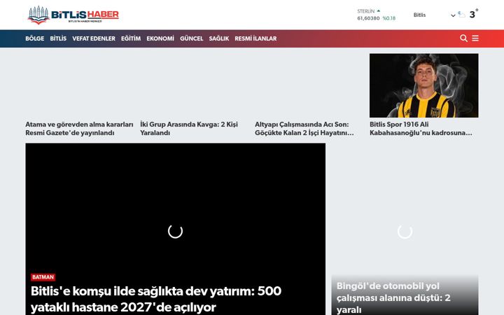 Screenshot of bitlishaber13.net