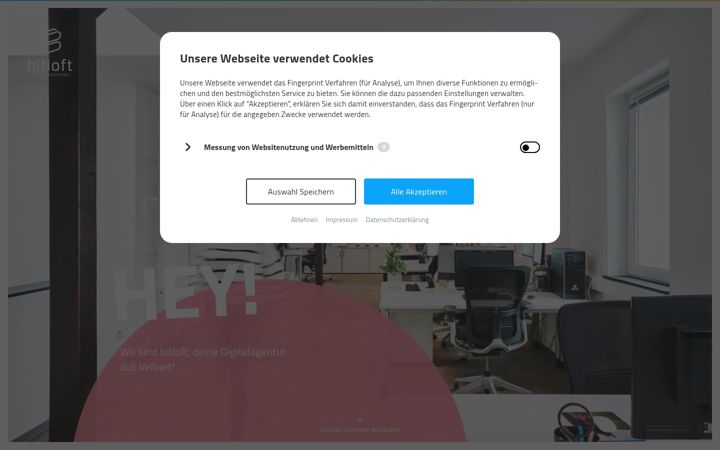 Screenshot of bitloft.de
