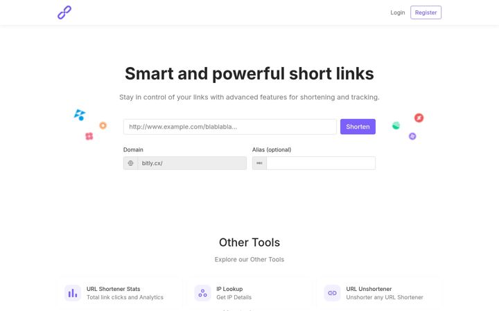 Screenshot of bitly.cx