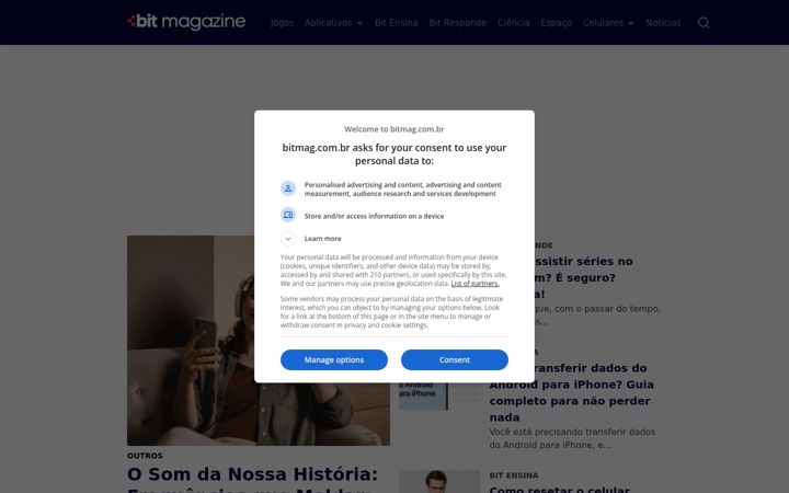 Posnetek zaslona bitmag.com.br