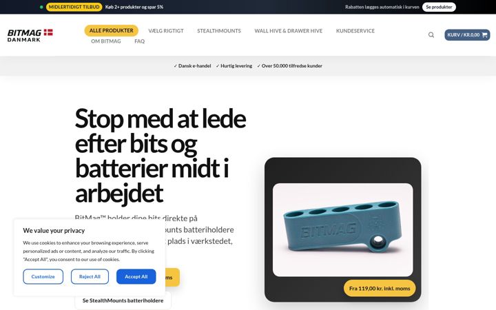 Screenshot of bitmagdanmark.com