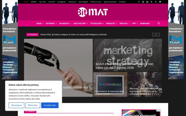 Captura de ecrã de bitmat.it