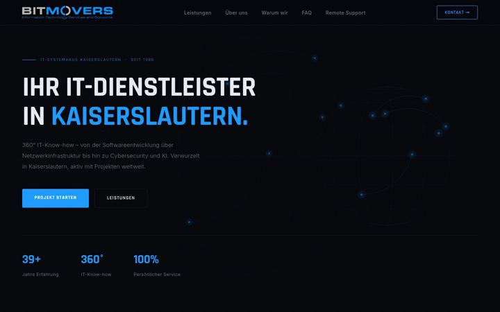 Screenshot of bitmovers.de
