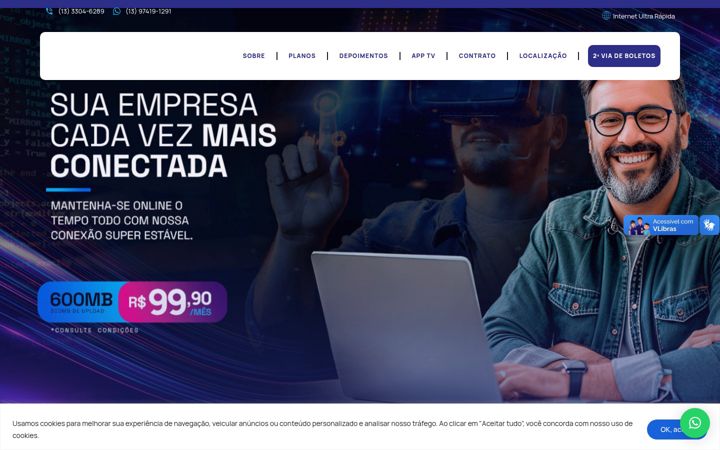 Skärmbild av bitnetinternet.com.br