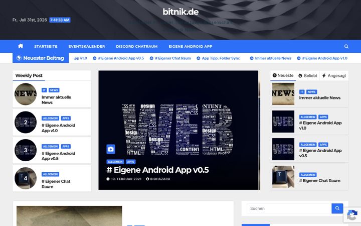 Screenshot of bitnik.de