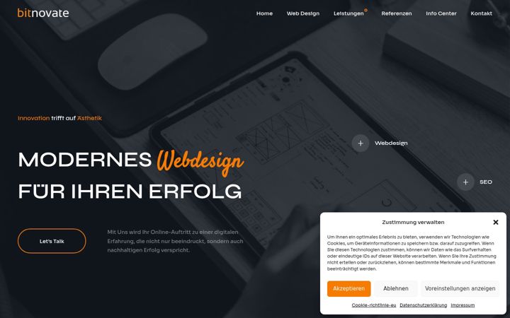 Screenshot of bitnovate.de
