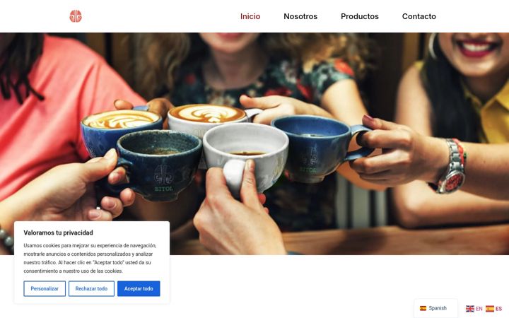 Screenshot of bitolcoffee.es