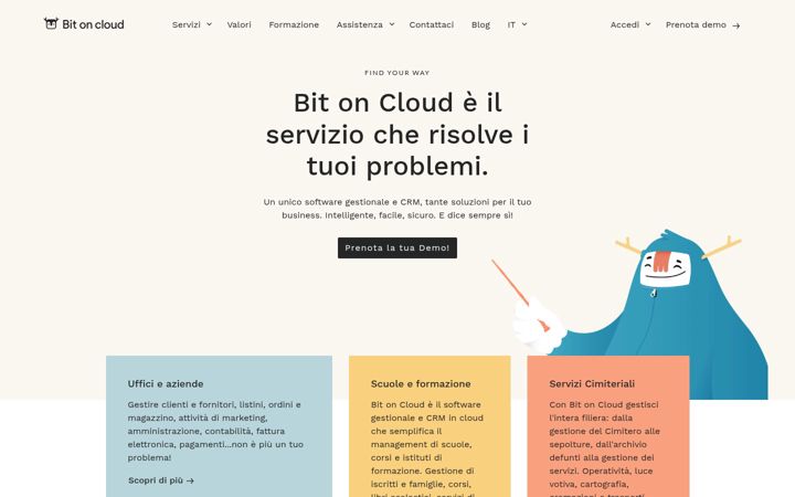 Screenshot of bitoncloud.it