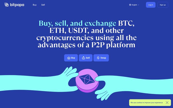 Screenshot of bitpapa.com