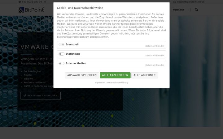 Screenshot of bitpoint.hosting