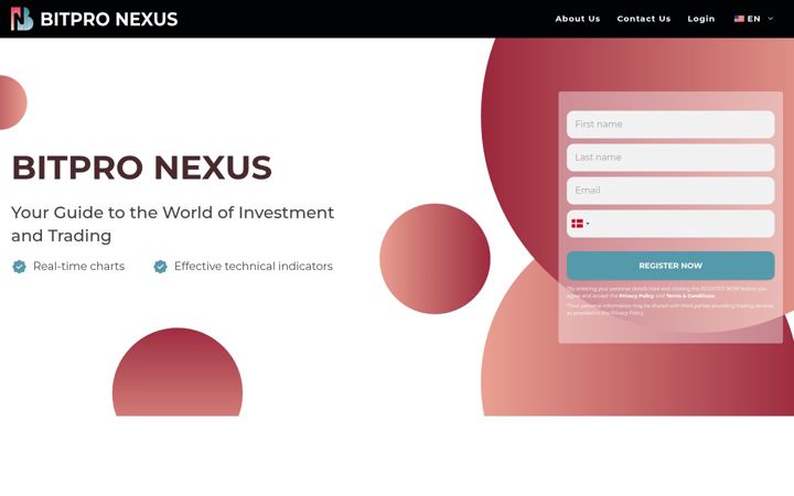 Screenshot of bitpronexus.com