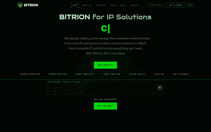 Captura de pantalla de bitrion.com
