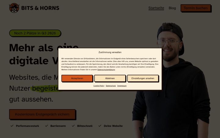Screenshot of bits-and-horns.de