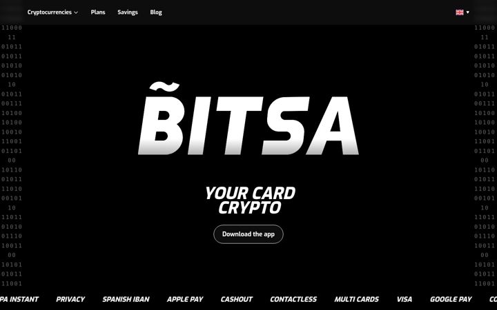Screenshot stránky bitsacard.com