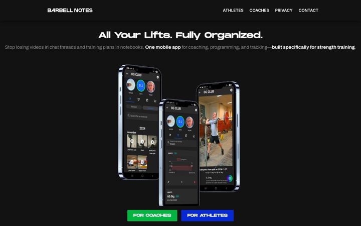Screenshot stránky bitsandbiceps.xyz