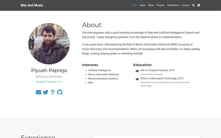 Screenshot of bitsandmusic.com