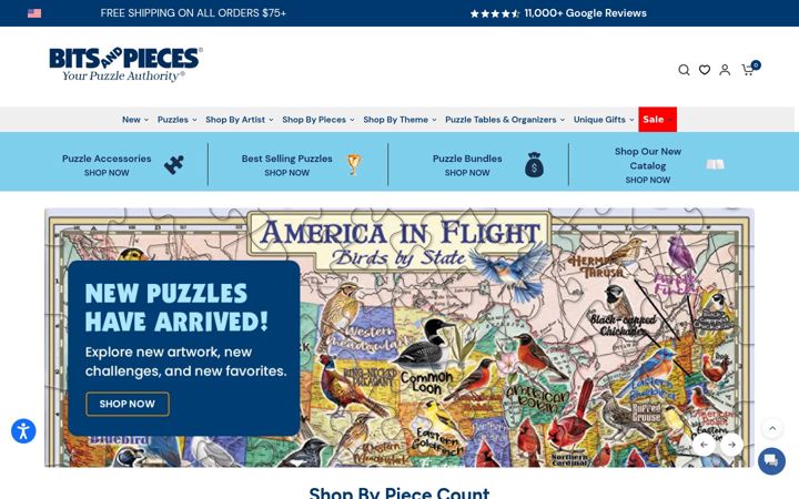 Screenshot of bitsandpieces.com