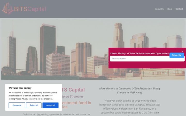 Screenshot of bitscapital.net
