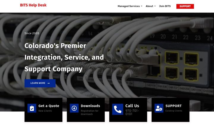 Screenshot of bitshelpdesk.com