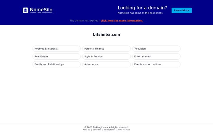 Screenshot of bitsimba.com