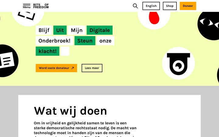 Screenshot ta' bitsoffreedom.nl