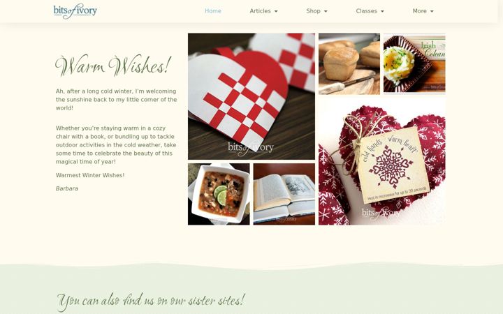 Screenshot of bitsofivory.com