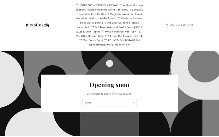 Screenshot of bitsofmagiq.com