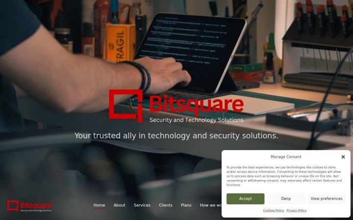 Screenshot of bitsquare.gr