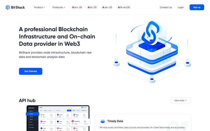 Screenshot of bitstack.com