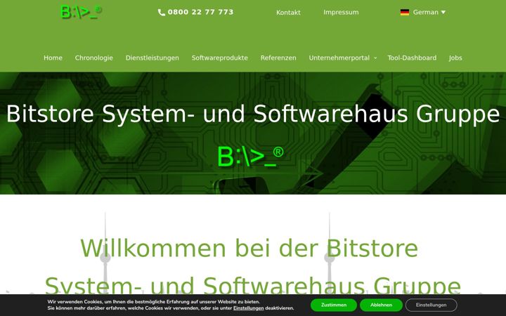 Screenshot of bitstore.group