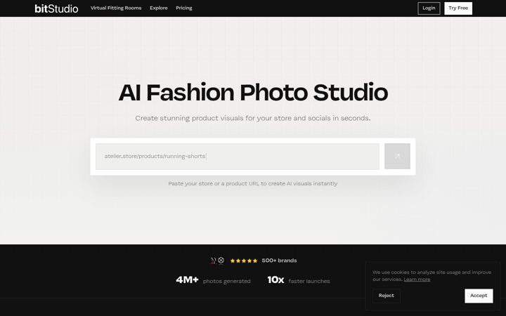 Screenshot of bitstudio.ai