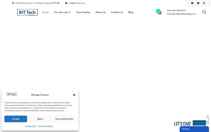 Screenshot of bittechit.co.uk