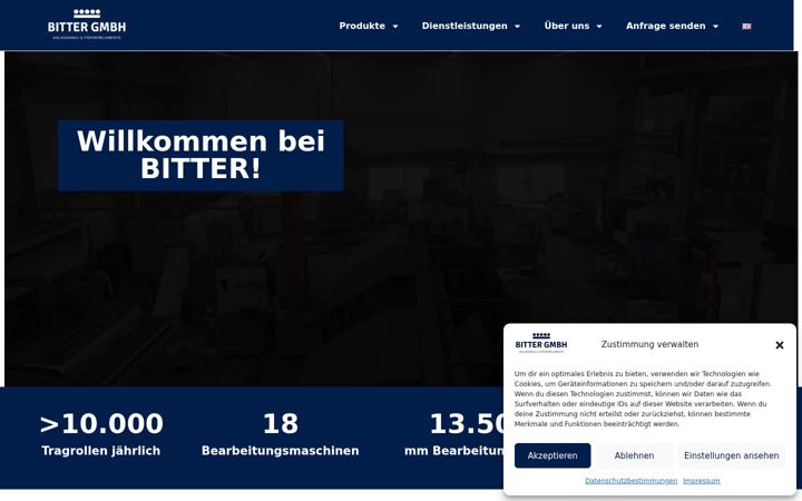 Screenshot of bitter-gmbh.de