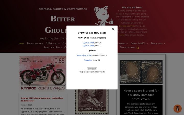 Screenshot of bittergrounds.com