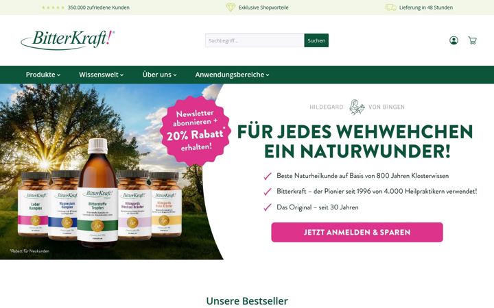 Screenshot of bitterkraft.at
