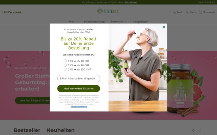 Skärmbild av bitterliebe.ch