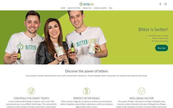 Skärmbild av bitterliebe.co.uk