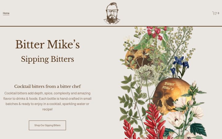 Screenshot of bittermikes.com