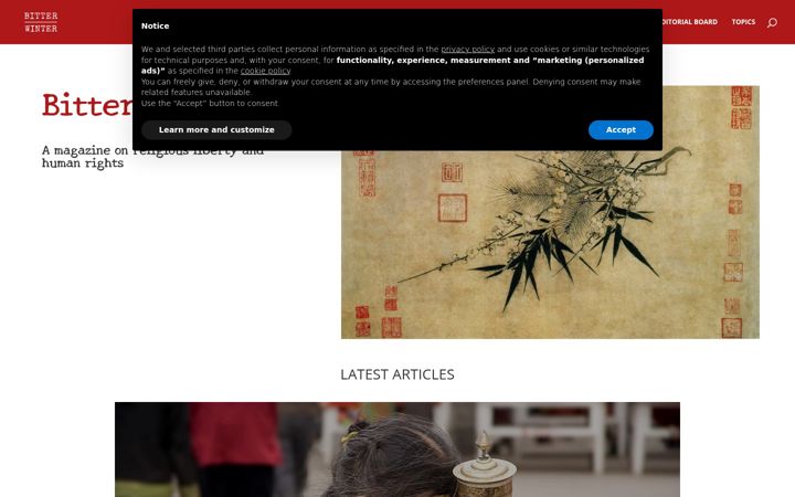 Screenshot of bitterwinter.org