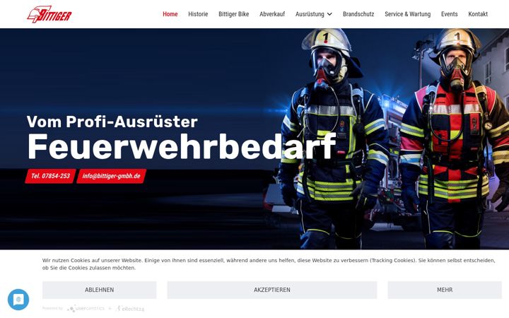 Screenshot of bittiger-gmbh.de
