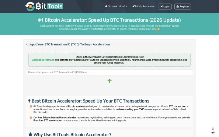 Screenshot of bittools.net