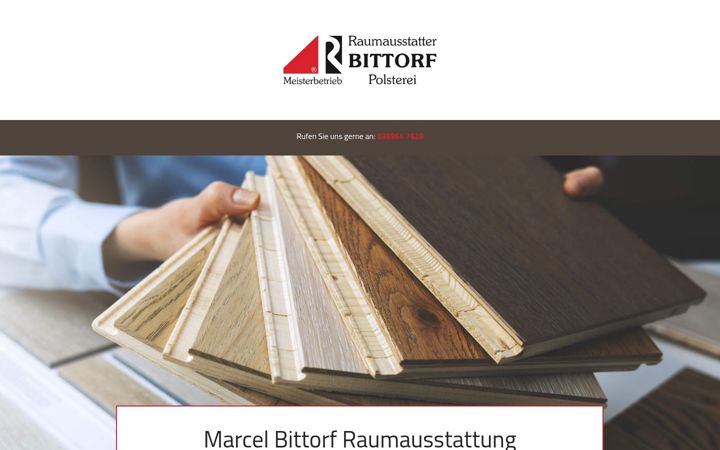 Screenshot of bittorf-raumausstattung.de