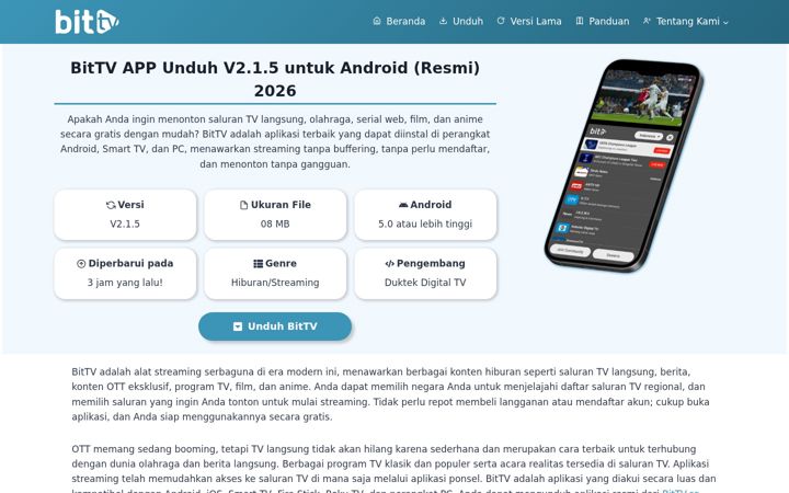 Zrzut ekranu bittv.co